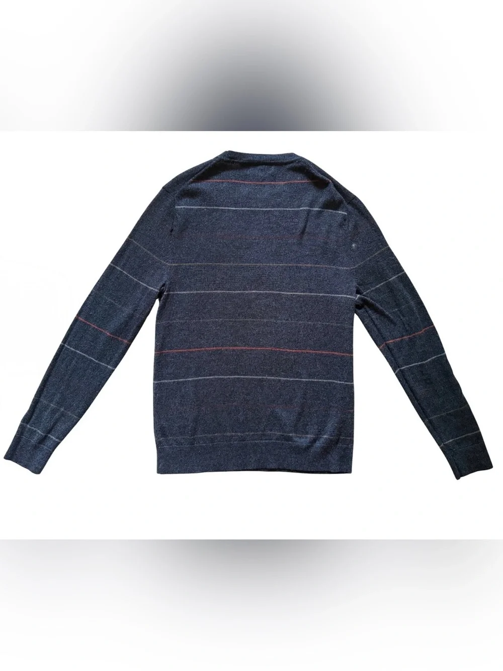 Banana Repulic Navy Merino Wool Classic Crewneck Sweater